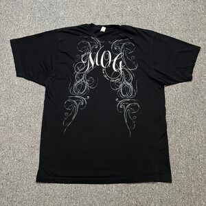 Y2K‎ Anvil MOG Mens Black Graphic T Shirt XL Kids Across America